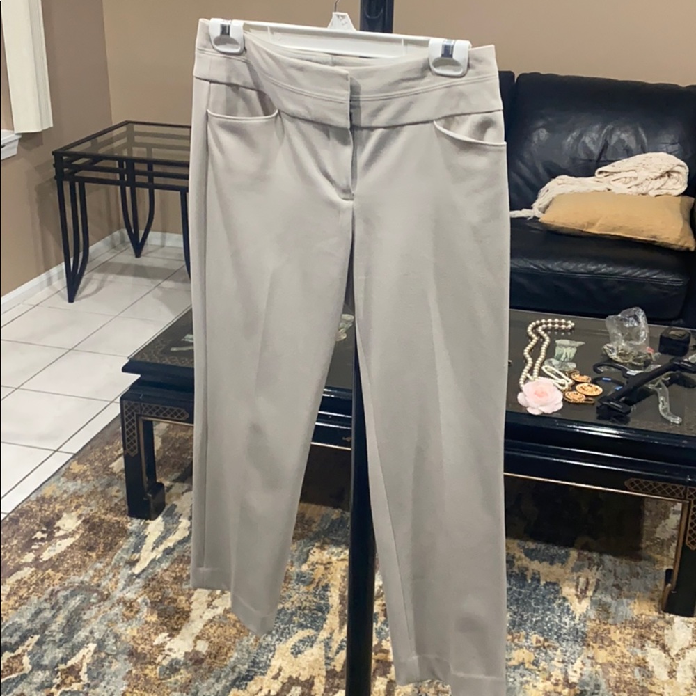 Khaki Dress Capri Pants